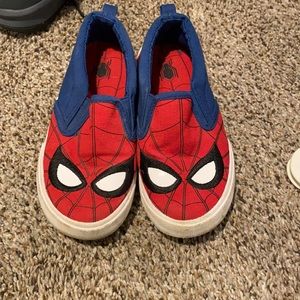 Boys slip on Spider-Man shoes